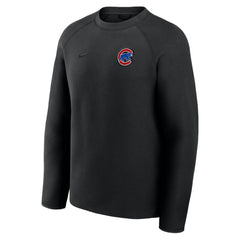 Black Chicago Cubs Nike Tech Fleece Raglan Sweatshirt