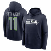 Jaxon Smith-Njigba Name & Number Fleece Hoodie - Seattle Seahawks Hoodies