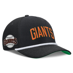 Black San Francisco Giants Nike Cooperstown Collection Rise Adjustable Hat