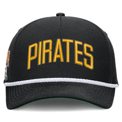 Black Pittsburgh Pirates Nike Cooperstown Collection Rise Adjustable Hat