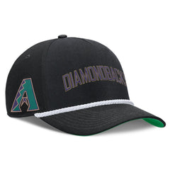 Black Arizona Diamondbacks Nike Cooperstown Collection Rise Adjustable Hat
