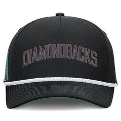 Black Arizona Diamondbacks Nike Cooperstown Collection Rise Adjustable Hat