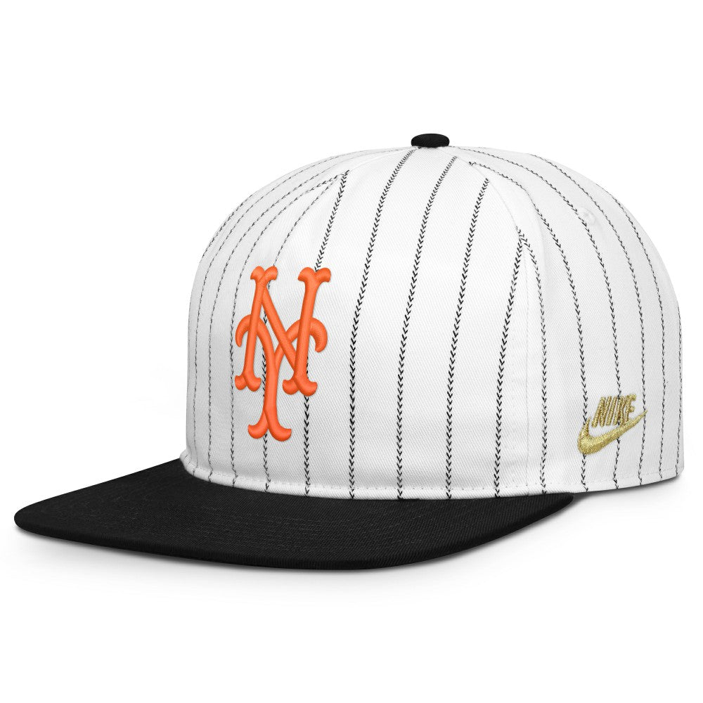 White/Black New York Mets Nike Cooperstown Collection Pro Adjustable Hat
