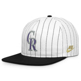White/Black Colorado Rockies Nike Cooperstown Collection Pro Adjustable Hat