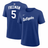 Royal Freddie Freeman Los Angeles Dodgers Nike Women's Alternate Name & Number T-Shirt
