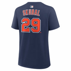 Navy Tarik Skubal Detroit Tigers Nike Women's Alternate Name & Number T-Shirt
