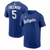 Royal Freddie Freeman Los Angeles Dodgers Nike Alternate Name & Number T-Shirt