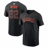 Black Logan Webb San Francisco Giants Nike Alternate Name & Number T-Shirt