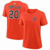 Orange Spencer Torkelson Detroit Tigers Nike Women's Name & Number T-Shirt