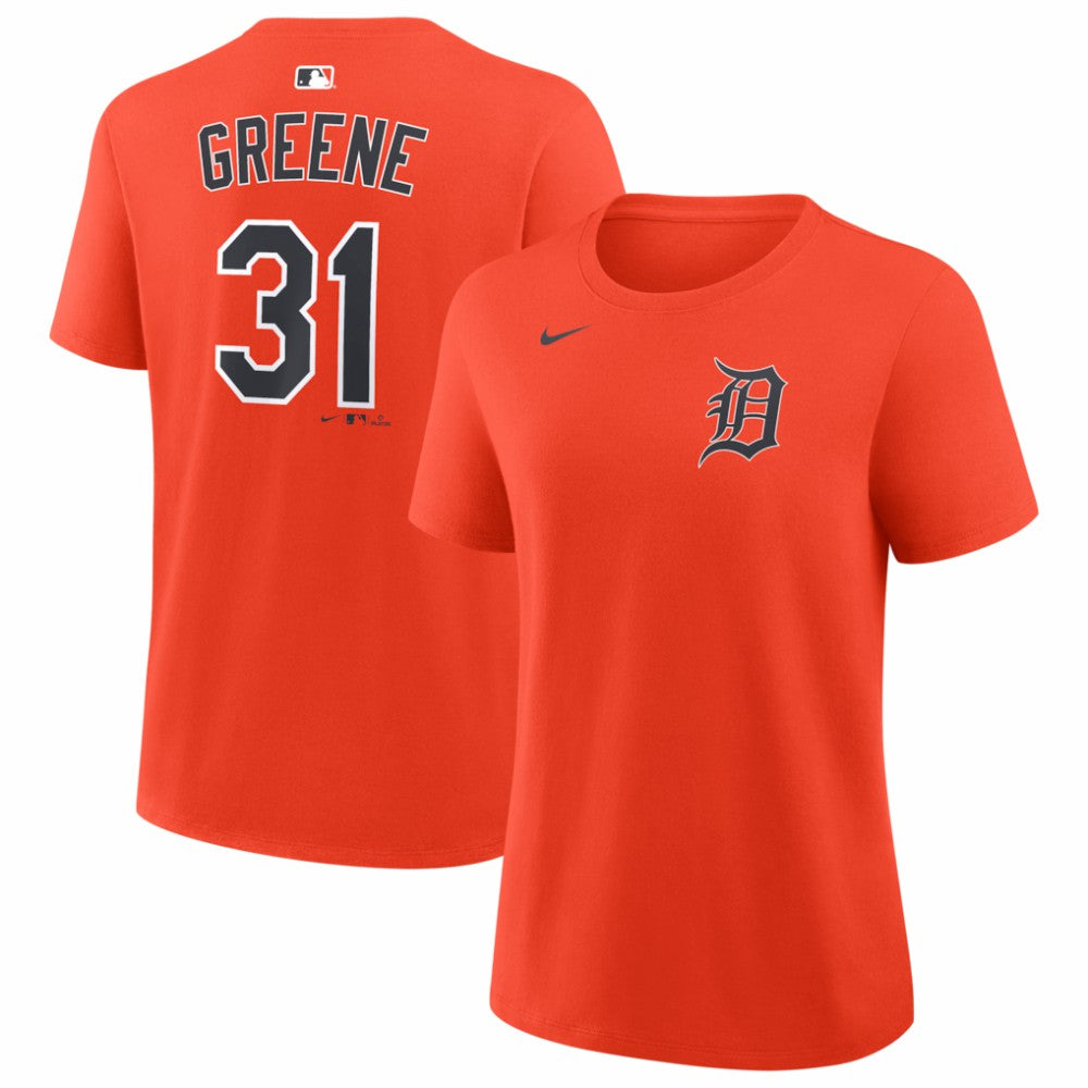 Orange Riley Greene Detroit Tigers Nike Women's Name & Number T-Shirt