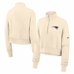 Women's Legacy Phoenix Fleece Cropped Half-Zip Sweatshirt - New England Patriots Sweatshirts