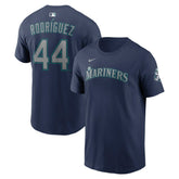 Navy Julio Rodríguez Seattle Mariners Nike 50th Season Name & Number T-Shirt
