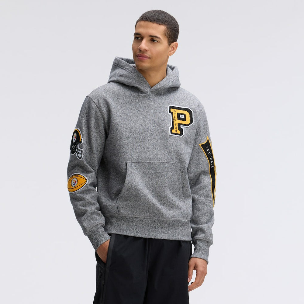 IconicFleece Letterman Hoodie - Pittsburgh Steelers Hoodies