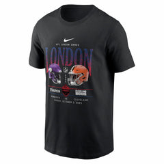 Minnesota Vikings vs. International Games London 2025 T-Shirt - Cleveland Browns T-shirts