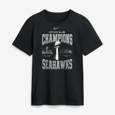 Super Bowl LX Champions Locker Room Trophy Collection Replica T-Shirt - Seattle Seahawks T-shirts