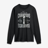 Super Bowl LX Champions Locker Room Trophy Collection Long Sleeve T-Shirt - Seattle Seahawks T-shirts