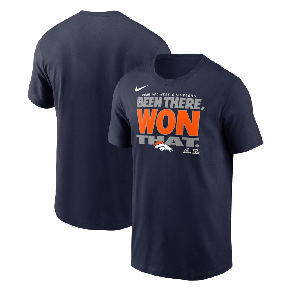 2025 AFC West Division Champions Locker Room Trophy Collection T-Shirt - Denver Broncos T-shirts