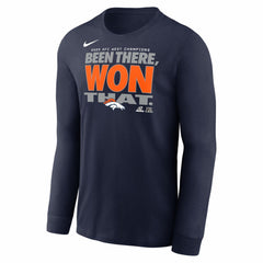 2025 AFC West Division Champions Locker Room Trophy Collection Long Sleeve T-Shirt - Denver Broncos T-shirts