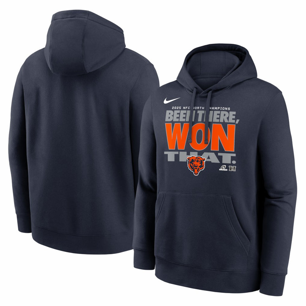 2025 NFC North Division Champions Locker Room Trophy Collection Hoodie - Chicago Bears Hoodies