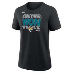 Women's 2025 AFC South Division Champions Locker Room Trophy Collection T-Shirt - Jacksonville Jaguars T-shirts