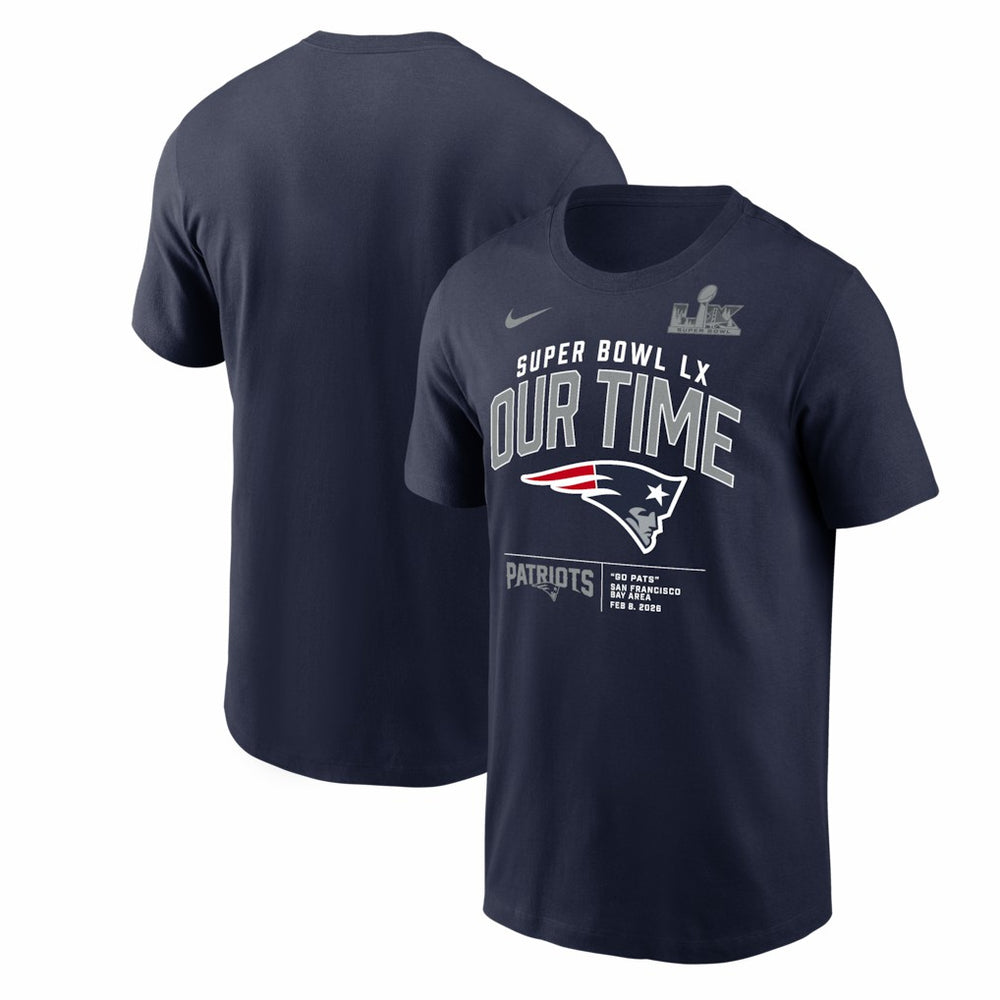 Super Bowl LX Clear Sign T-Shirt - New England Patriots T-shirts
