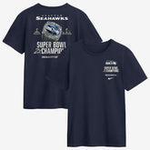 Two-Time Super Bowl Champions Downtown Ring Club T-Shirt - Seattle Seahawks T-shirts