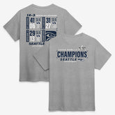 Super Bowl LX Champions Counting Points Score T-Shirt - Seattle Seahawks T-shirts
