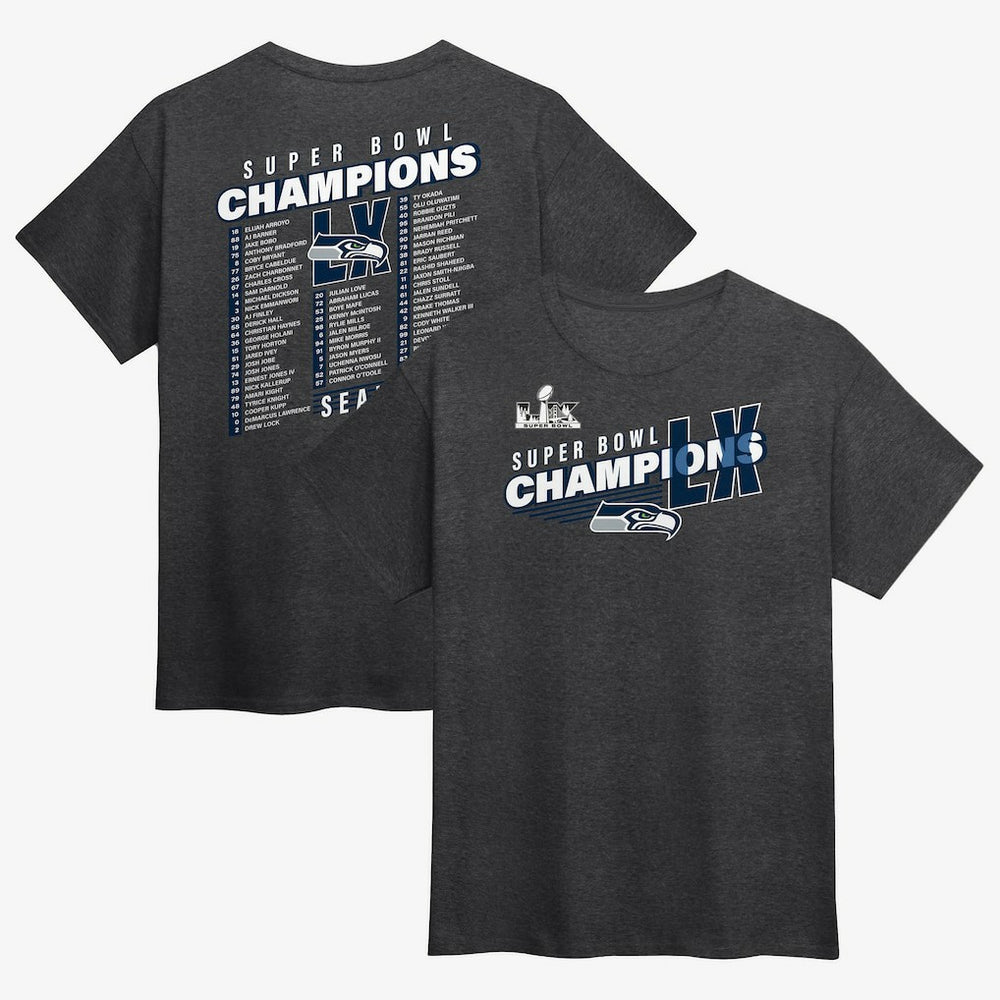 Super Bowl LX Champions Best Teammates Roster T-Shirt - Seattle Seahawks T-shirts
