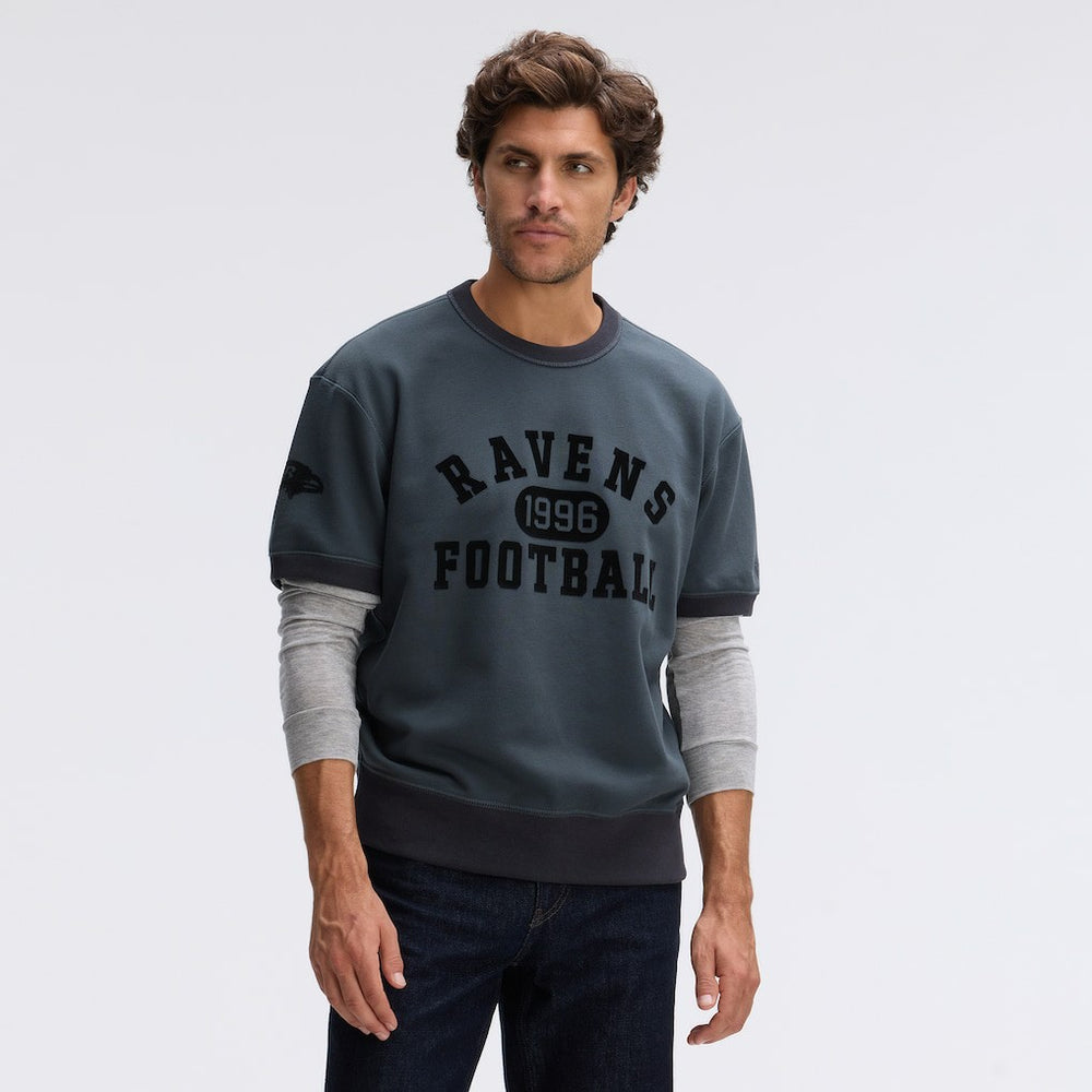 IconicFleece Short Sleeve Sweatshirt - Baltimore Ravens Sweatshirts