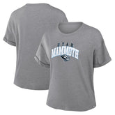 NHL Utah Mammoth Fanatics Women's Tribute Tri-Blend Boxy T-Shirt