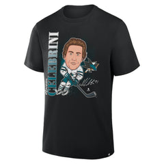 NHL Macklin Celebrini San Jose Sharks Fanatics Caricature Player T-Shirt