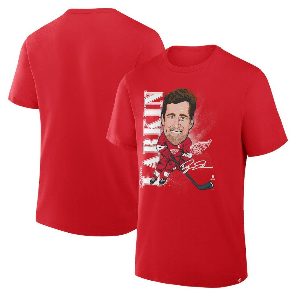 NHL Dylan Larkin Detroit Red Wings Fanatics Caricature Player T-Shirt