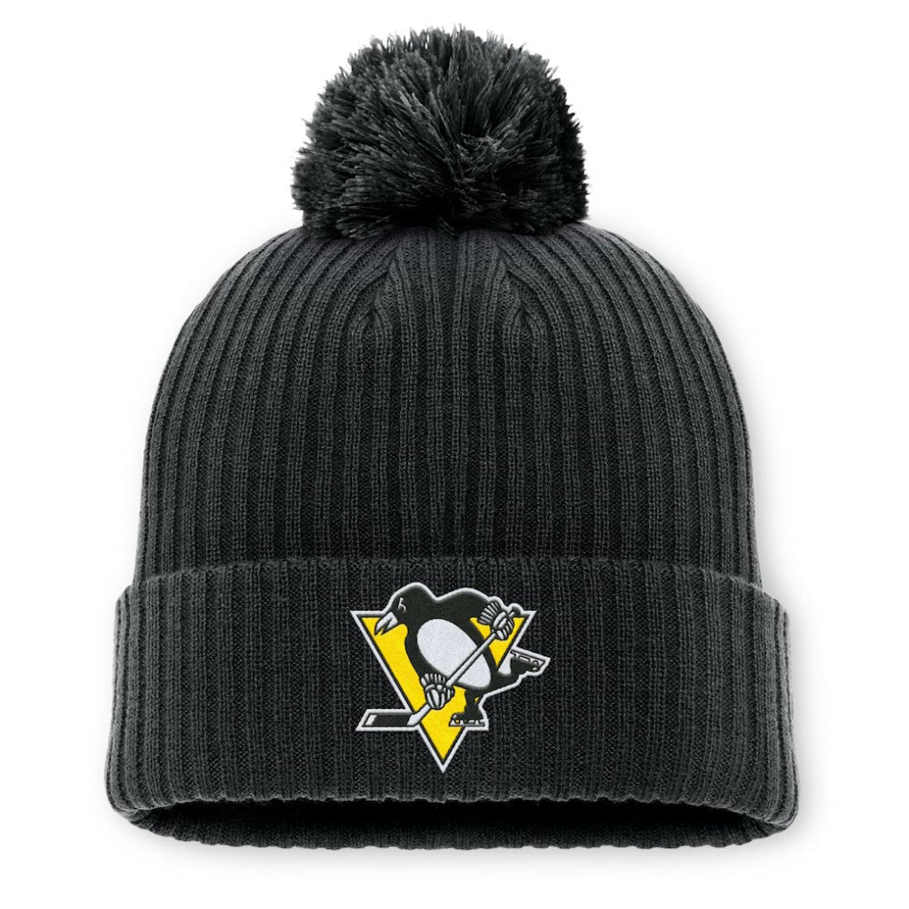 NHL Pittsburgh Penguins Fanatics 2025 NHL Global Series Sweden Cuffed Knit Hat with Pom