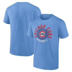 Light Blue Chicago Cubs Fanatics Alt Circle T-Shirt