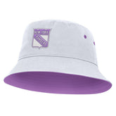 NHL New York Rangers Fanatics Hockey Fights Cancer Bucket Hat