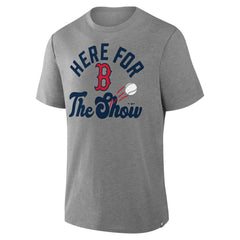 Heather Gray Boston Red Sox Fanatics Nostalgia Tri-Blend T-Shirt