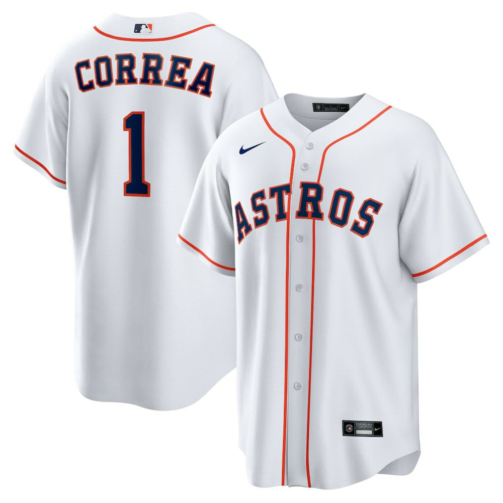 White Carlos Correa Houston Astros Nike Home Replica Jersey