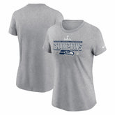 Women's 2025 NFC Champions Locker Room Trophy Collection T-Shirt - Seattle Seahawks T-shirts