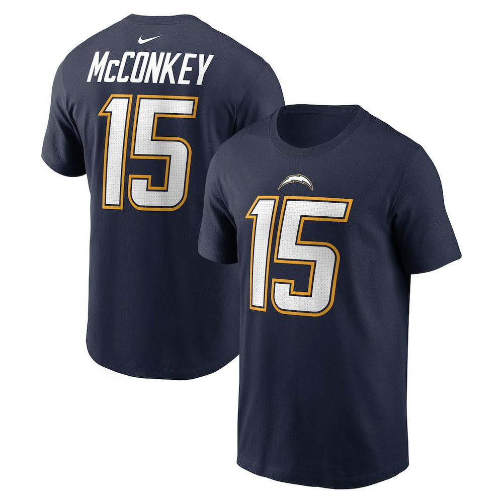 Ladd McConkey Alternate Super Chargers Name & Number T-Shirt - Los Angeles Chargers T-shirts