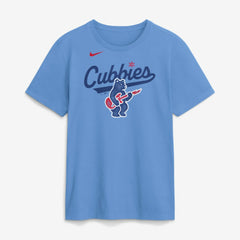 Light Blue Chicago Cubs Nike Electric Bear T-Shirt