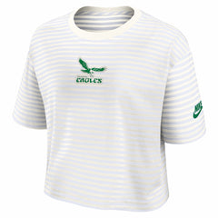 Women's Striped Cropped T-Shirt - Philadelphia Eagles T-shirts