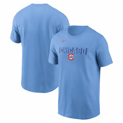 Light Blue Chicago Cubs Nike Alternate T-Shirt
