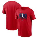 Red Mike Trout Los Angeles Angels Nike 400 Career Home Runs T-Shirt
