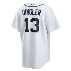 White Dillon Dingler Detroit Tigers Nike Home Replica Jersey