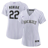 White Mickey Moniak Colorado Rockies Nike Women's Home Replica Jersey