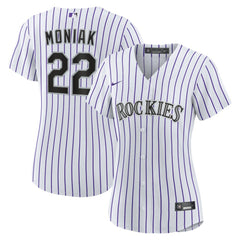 White Mickey Moniak Colorado Rockies Nike Women's Home Replica Jersey