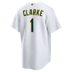 White Denzel Clarke Athletics Nike Home Replica Jersey