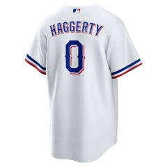 White Sam Haggerty Texas Rangers Nike Home Replica Jersey