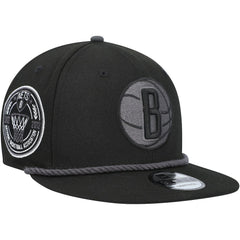 New Era Brooklyn Nets Back Laurels 9FIFTY Snapback Hat