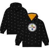 Allover Print Fleece Pullover Hoodie - Pittsburgh Steelers Hoodies